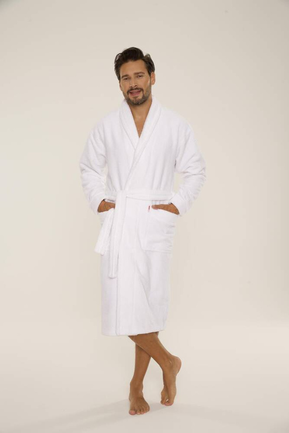 735 Manuele pánský župan De Lafense - bílý