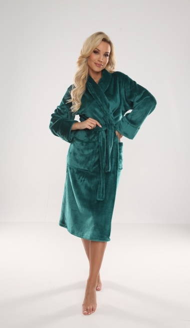 628 Abigail Dlouhý dámský župan Forex - zelený