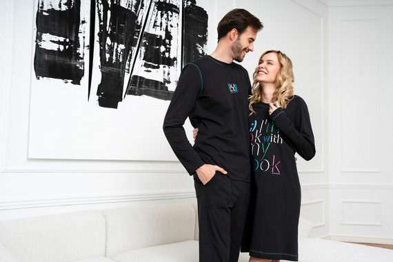 Noční košile Olza Italian Fashion - černá