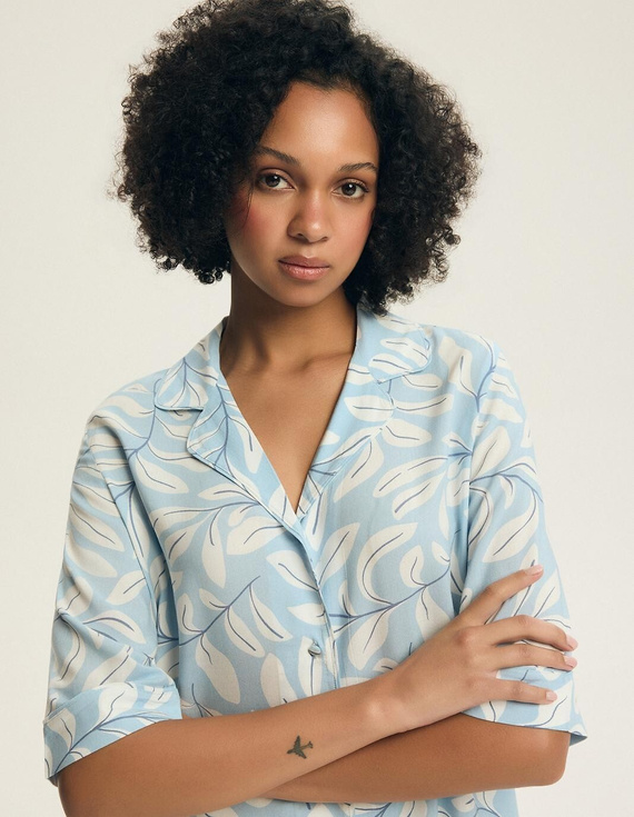 Dámské pyžamo 44482 Estes 100% viskóza na knoflíky