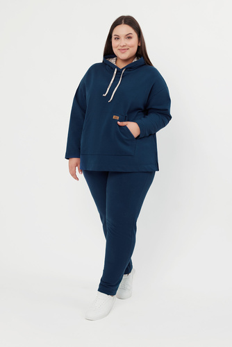 Lagos Dámská mikina s kapucí Italian Fashion - denim