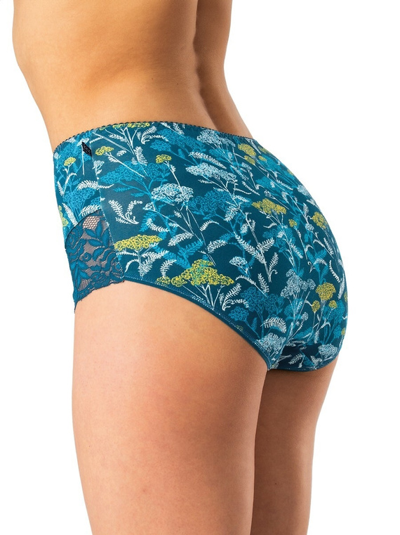 Dámské kalhotky Key LPF 577 modré - bavlněné, pohodlné, 2 ks v balení