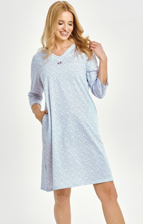 3449 Debora Dámská košile Taro - 100% bavlna, dlouhý rukáv, kapsy, výstřih na knoflíky