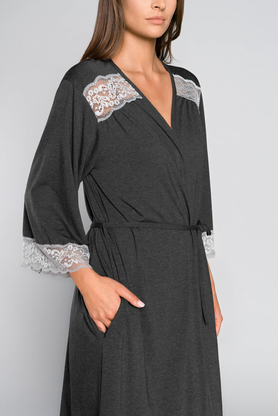 Sonata Dámský župan Italian Fashion dark mélange