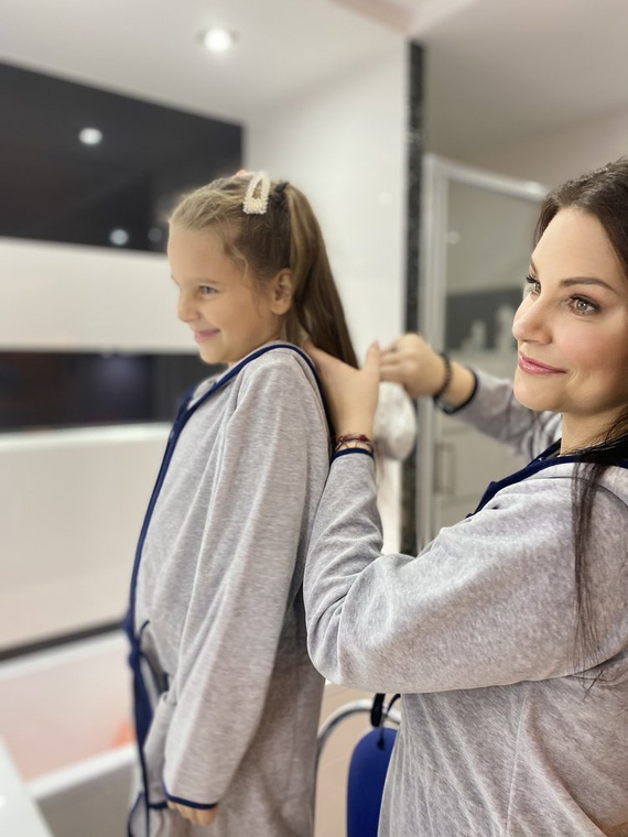 374 / 375 Dětský župan Desiree - šedý