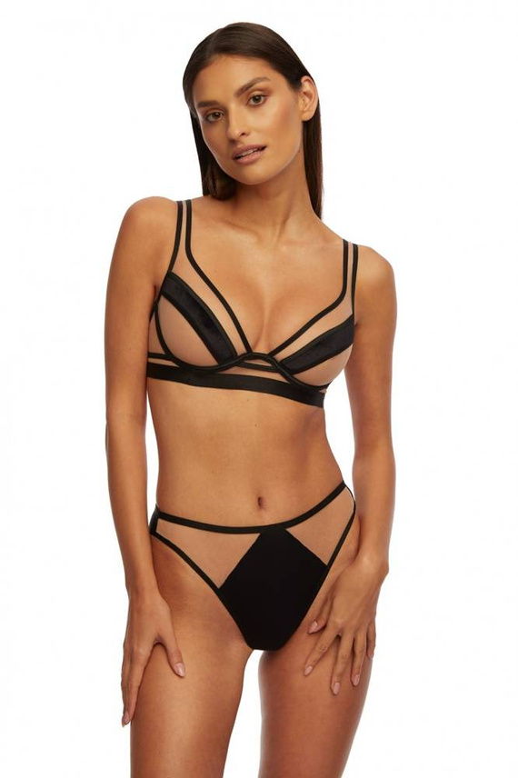 SC-932 Lou Měkká podprsenka Kinga černá