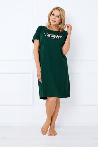 Dámské tričko s krátkým rukávem Florisa Italian Fashion - tmavě zelené