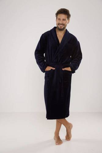 803 / 819 Pánský froté župan Forex - celý tmavě modrý (tmavě modrý)