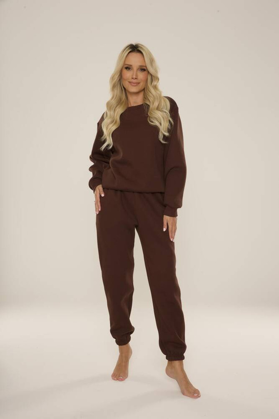 812 Indigo Forex dámská tepláková souprava - čokoládová