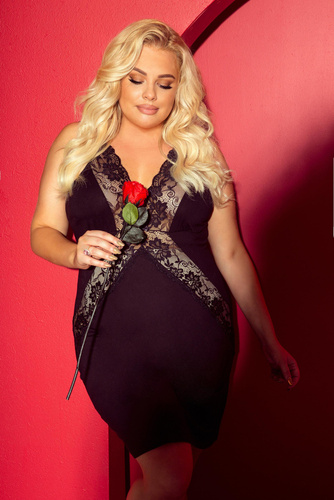 879 Agnes Forex noční košile - černá