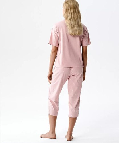 Dámské pyžamo Atlantic NLP-511 100% bavlna pohodlí 3/4 kalhoty