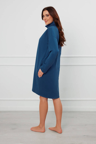 Grafi Dámský župan na zip Italian Fashion - denim