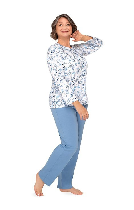 202 Maria III Martel dámské pyžamo - 29 tmavě modré