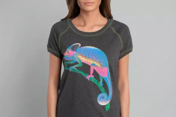 Noční košile Volta s krátkým rukávem Italian Fashion - tmavě melanžová/zelená