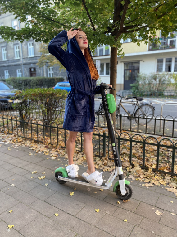 626 Abigail Dámský krátký župan Forex - tmavě modrý