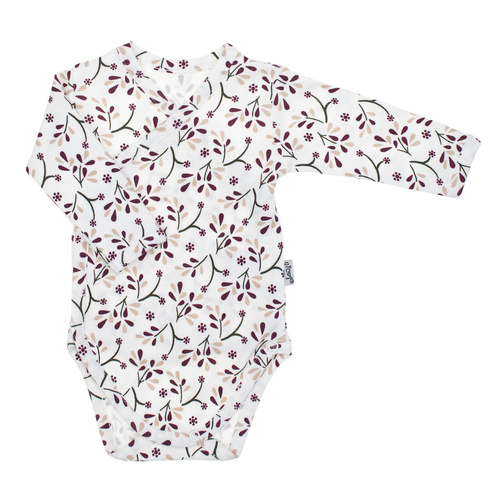 217094 Bavlněné body s dlouhým rukávem Alisa Nicol - květinový vzor