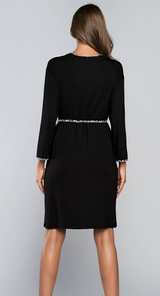 Eila Bis Župan s 3/4 rukávy Italian Fashion - leopardí potisk