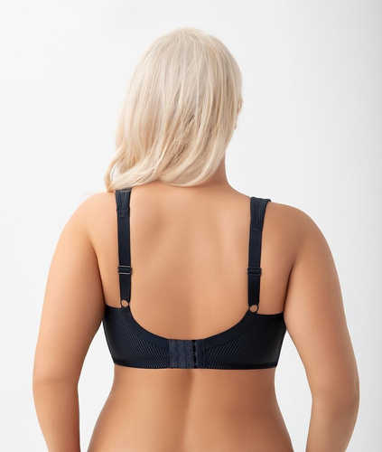 Měkká podprsenka s kosticí K 973 Nela Gorsenia navy blue - pohodlná podprsenka pro plné poprsí