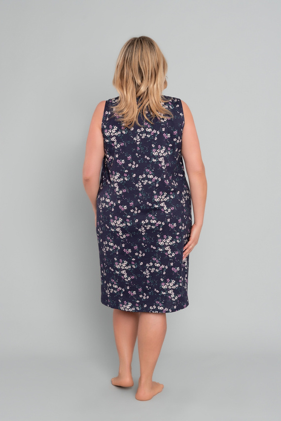 Noční košile a kojící košilka Evita, široká ramínka Italská móda - potisk