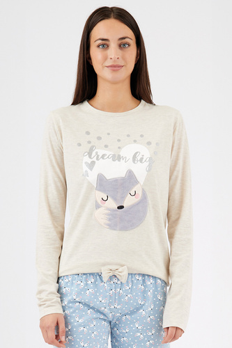 Zerda Sorbetto - dámské bavlněné pyžamo s 3D aplikací