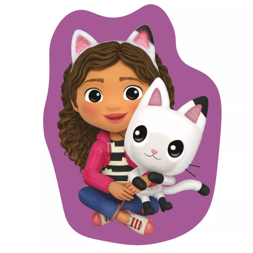 Gabi Cat House Pillow 40 cm purple cuddle - Jerry Fabrics