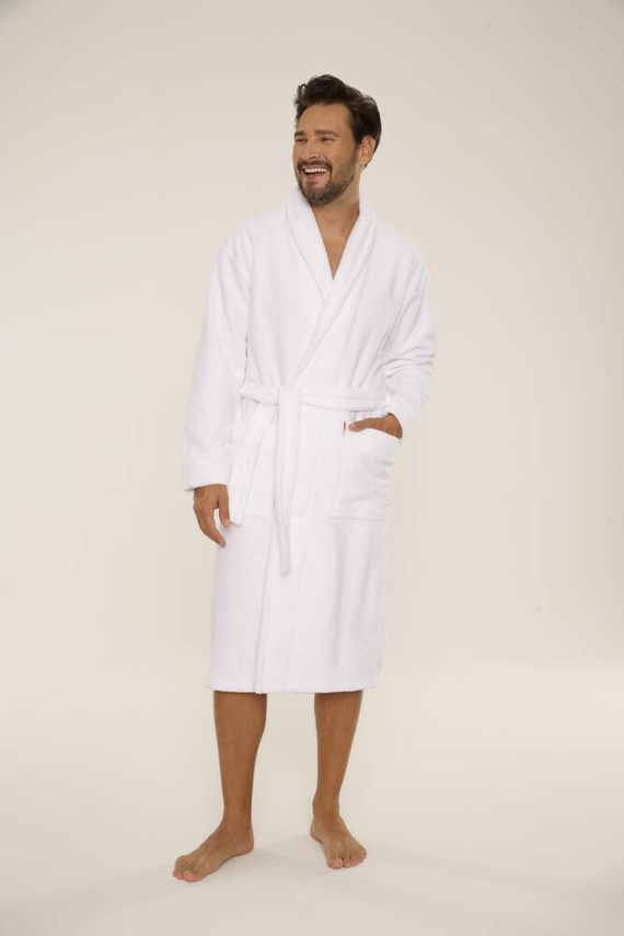 735 Manuele pánský župan De Lafense - bílý