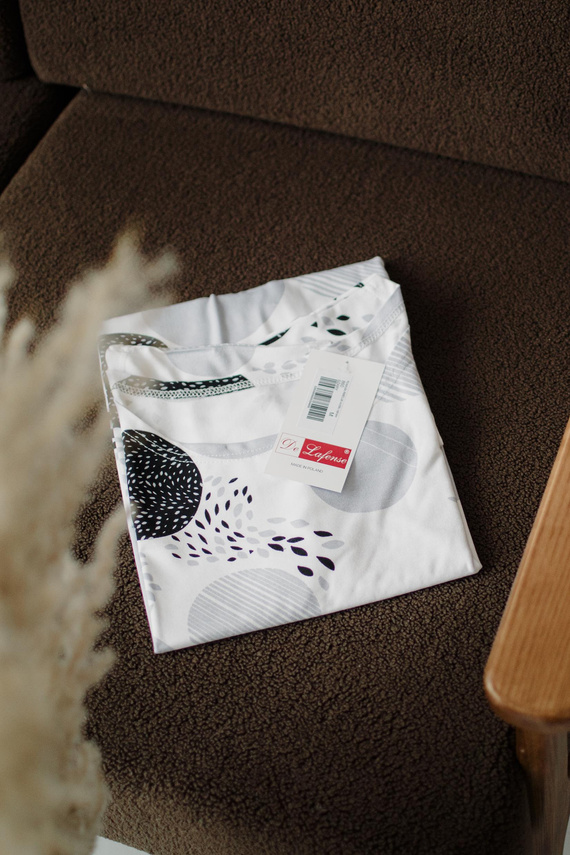 860 Amelia De Lafense noční košile - krátký rukáv, měkká viskóza - šedá