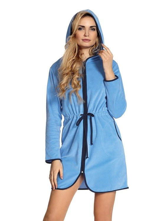 313 Desiree Dámský župan De Lafense - světle modrý