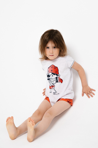 Marina Dívčí pyžamo Italian Fashion - světlý melír