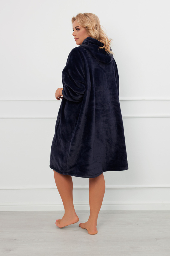 Forio Blůza s kapucí unisex Italská móda - tmavě modrá