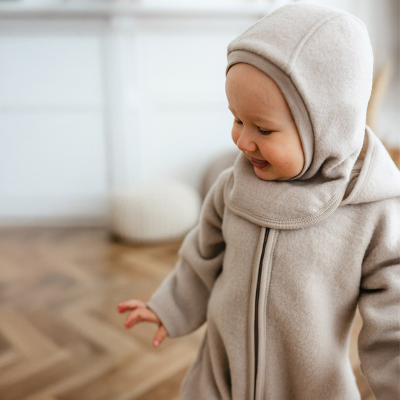 Dětská kukla Merino Eevi - fleece a merino vlna, hřejivá a prodyšná