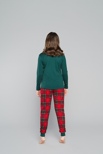 Santa pyžamo dívky Italská móda - zelená