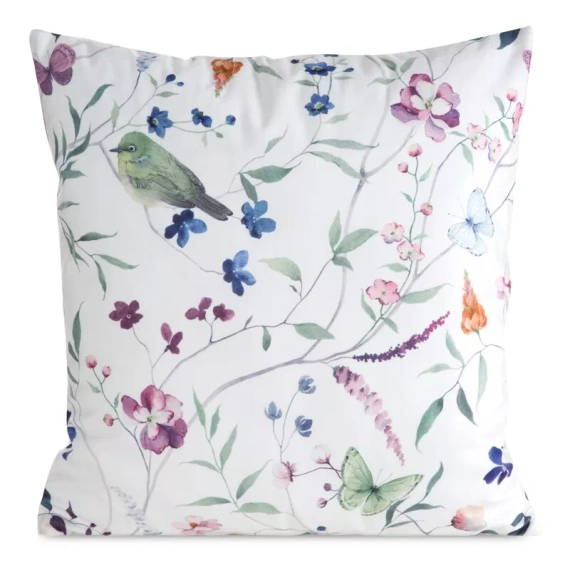 Povlak na polštář 45x45 Mink 36 Eurofirany samet květiny