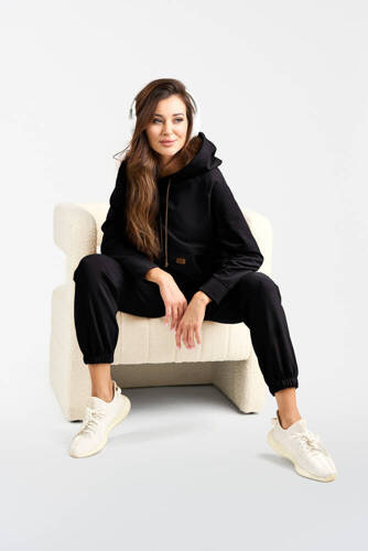 Viva Dámská módní mikina s kapucí - černá