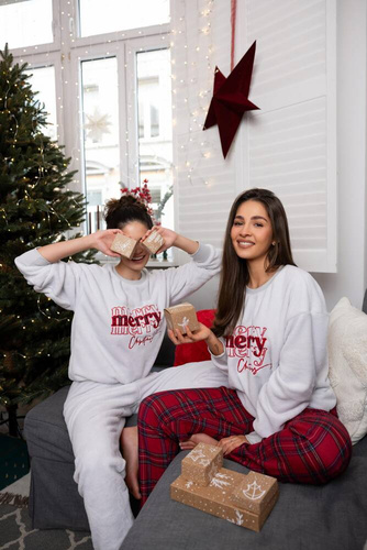 Dámské pyžamo Graciana Soft Sensis - šedé