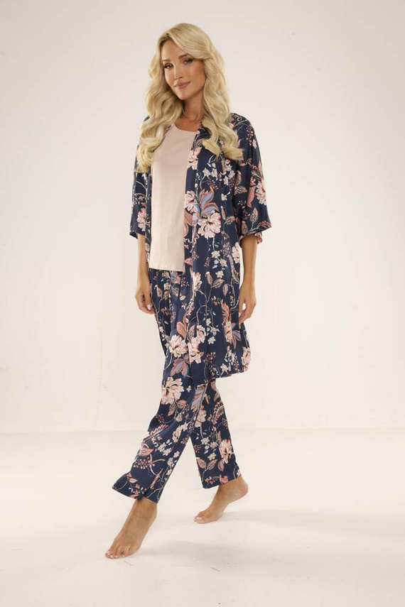 722 Lurdes Dámské pyžamo De Lafense - tmavě modré