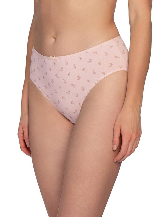 Figi L-122 BI-71 Lama Bavlněné kalhotky Bikini 3ks Květinový komfort