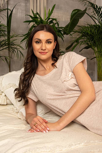 677 Mariposa II Forex noční košile - béžová melanž