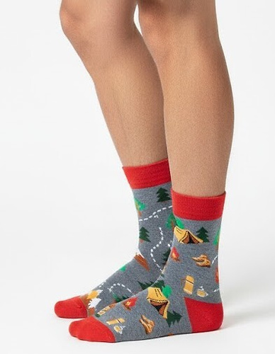 0125.053 Trekking - pánské ponožky Milena s barevným vzorem, Melange