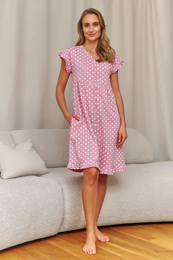 Doctor Nap 7455 noční košile ke kojení 100% bavlna