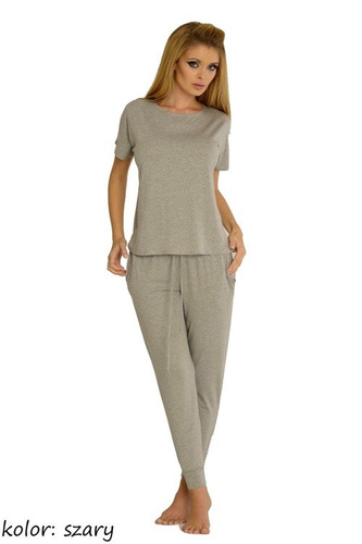 524 Paula Dámské pyžamo De Lafense - světlý melír