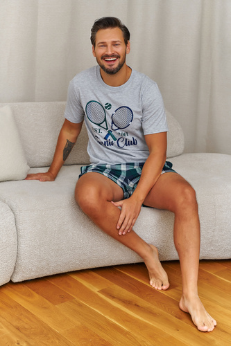 Pánské pyžamo Doctor Nap 7401 Tennis 95% bavlna