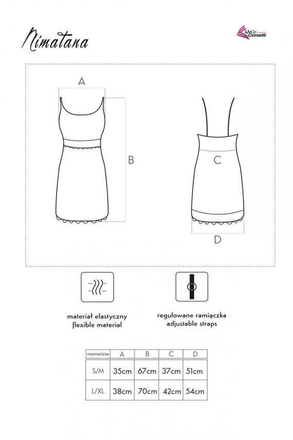 Nimatana LC 90498 Dámská košile LivCo Corsetti Fashion