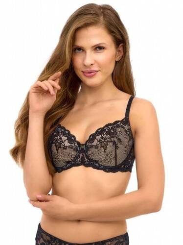 2509 Podprsenka push-up Lupoline - černá
