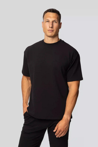 Pánská bavlněná košile černá - klasický střih, pružnost a pohodlí