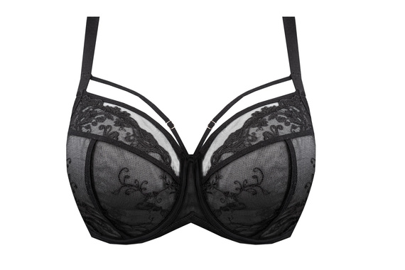Amadi Soft bra Unikat černá - s ozdobnými ramínky, elegantní a pohodlná