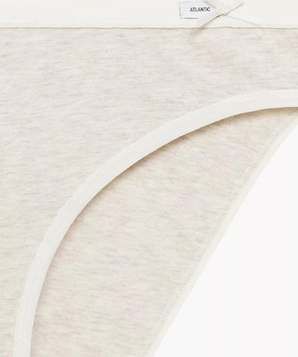 Kalhotky 3CLP-002 Sport Atlantic - bavlněné, klasický střih, 3 ks v balení grafitová/růžová/béžová