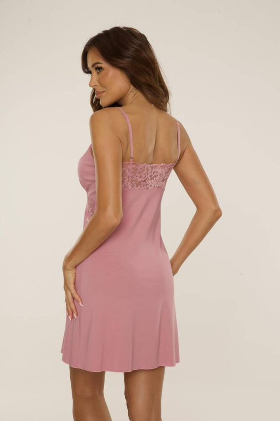 639 Noční košile Noela De Lafense - špinavě růžová