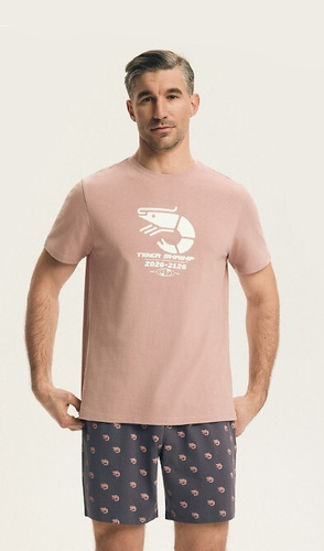 Pánské pyžamo Brad 44520 Henderson 100% bavlna, krátký rukáv