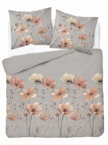 5493 A Detexpol Satin Stories šedá | 100% bavlna, saténová vazba, zip, dárková krabička